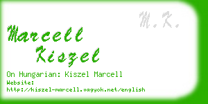 marcell kiszel business card